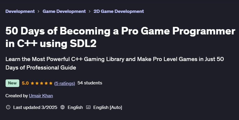 图片 · 50 成为游戏程序员的日子 C++ 使用 SDL2 2025-3