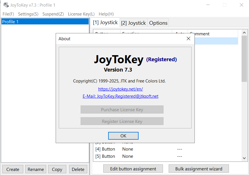 Bilder · JoyToKey 7.3.2