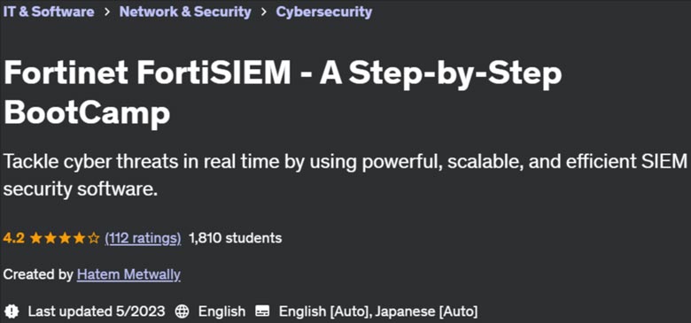 Pictures · Udemy — Fortinet FortiSIEM – A Step-by-Step BootCamp 2023-5