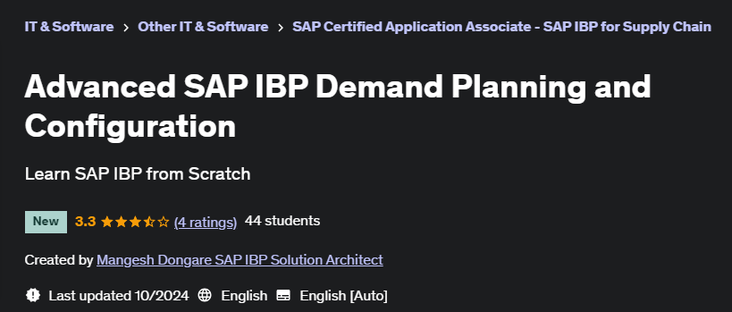 Pictures · Udemy — Advanced SAP IBP Demand Planning and Configuration 2024-10