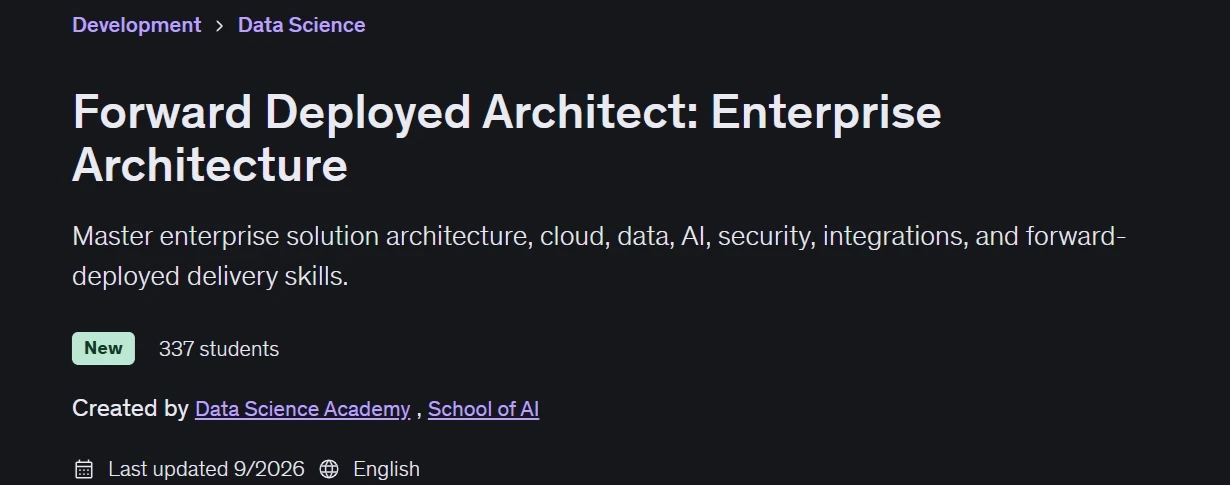 Pictures · Udemy — Forward Deployed Architect: Enterprise Architecture 2026-9