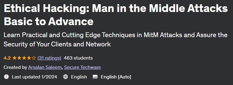Pictures · Ethical Hacking: Man in the Middle Attacks Basic to Advance 2021-12