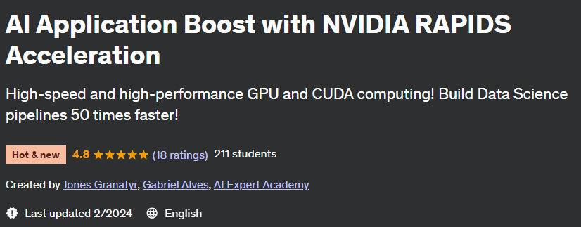 Pictures · Udemy — AI Application Boost with NVIDIA RAPIDS Acceleration 2024-1