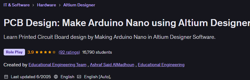 Pictures · PCB Design: Make Arduino Nano using Altium Designer 2024-11
