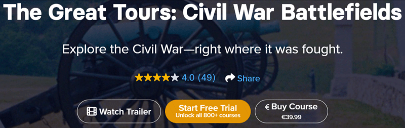 画像 · The Great Courses Plus - The Great Tours: Civil War Battlefields(グレート・ツアー:民間戦争の戦場) 2022-11