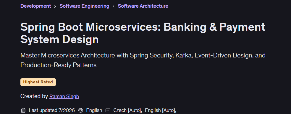 تصاویر · Spring Boot Microservices: بینکنگ اور ادائیگی کے نظام ڈیزائن 2026-7