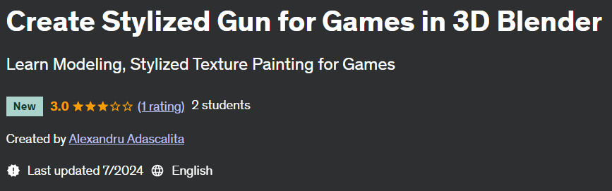 Pictures · Udemy — Create Stylized Gun for Games in 3D Blender 2024-7