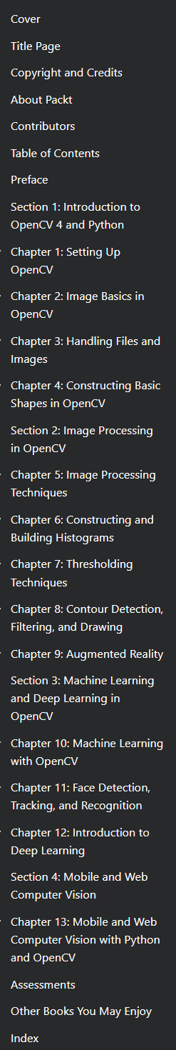 Pictures · Packt — Mastering OpenCV 4 with Python 2019