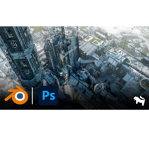 Creating an Industrial Concept Art in Blender / Photoshop 2024-5