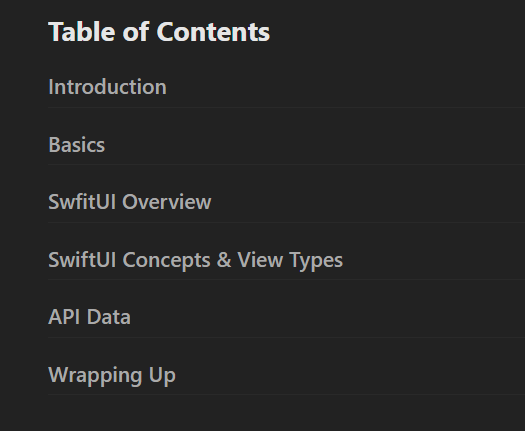 Course topics · Frontend Masters — iOS App Development with Swift 2022-6