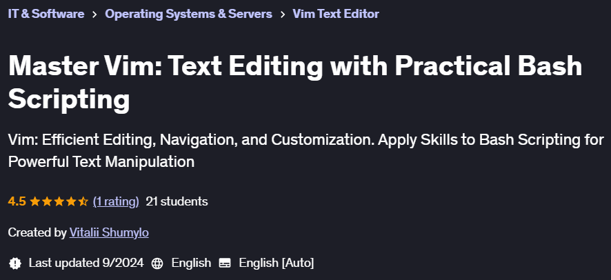 Pictures · Udemy — Master Vim: Text Editing with Practical Bash Scripting 2024-9