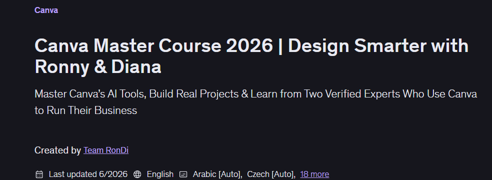 الصور · قناة Canva Master 2026 التصميم الذكي مع رونى وديانا 2026-5