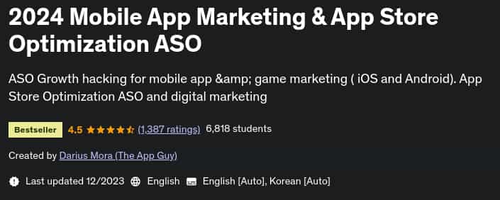 Pictures · Udemy — 2024 Mobile App Marketing & App Store Optimization ASO 2023-12