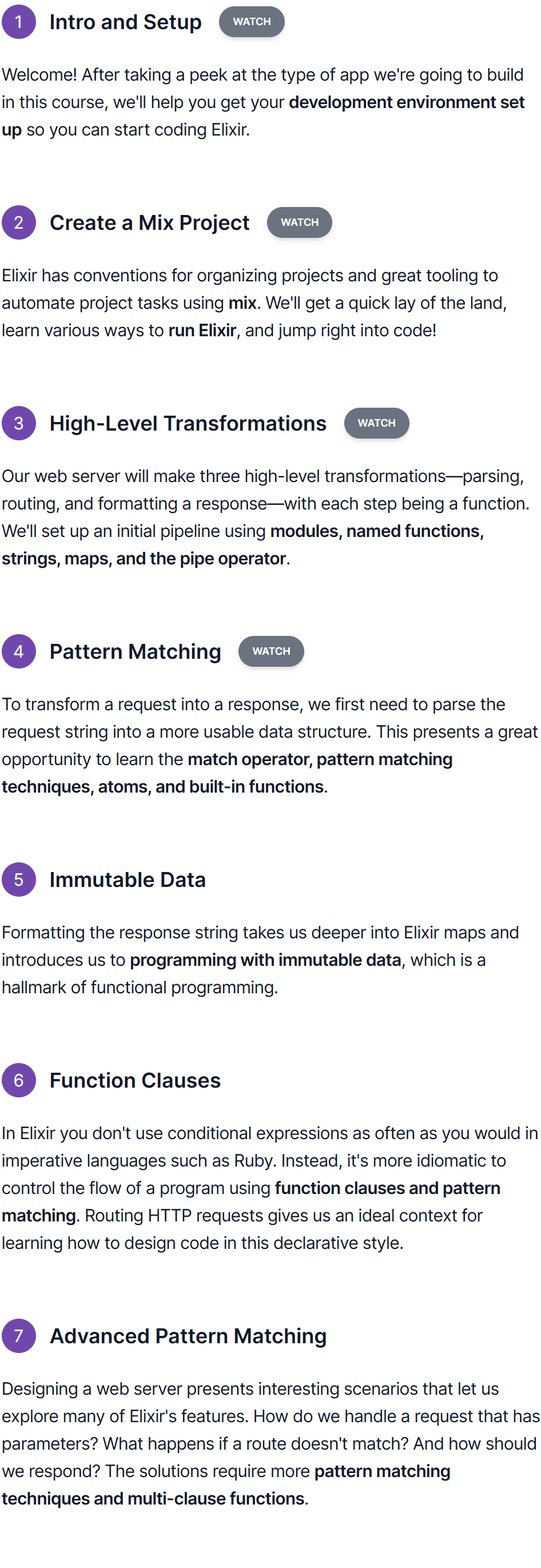 Course topics · The Pragmatic Studio — Elixir & OTP 2022-7
