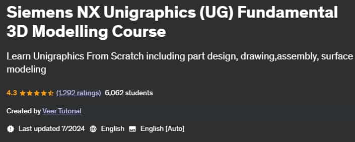 Pictures · Udemy — Siemens NX Unigraphics (UG) Fundamental 3D Modelling Course 2021-11
