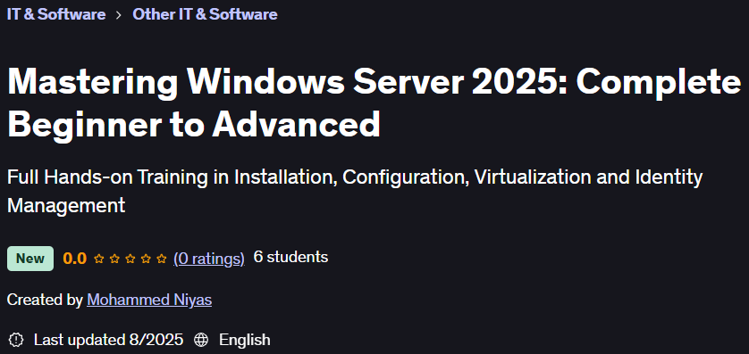 Imágenes · Maestría Windows El servidor 2025Completos principiantes a avanzados 2025-6
