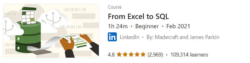 Pictures · LinkedIn — From Excel to SQL 2021-3