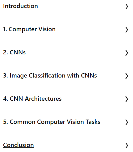 Course topics · LinkedIn — Deep Learning with Python: Convolutional Neural Networks 2025-6