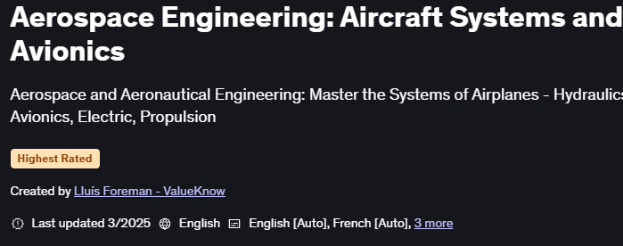 Imágenes · Ingeniería Aeroespacial: Sistemas de aviones y aviones 2021-5