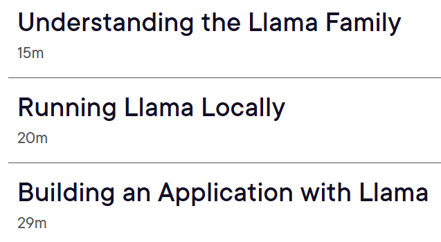 课程主题 · 引入Llama 2025-12