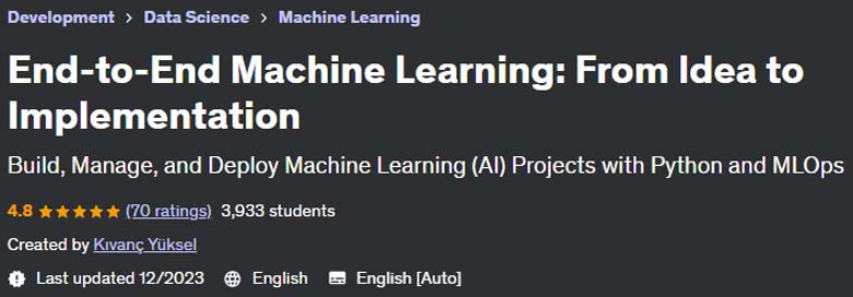 Pictures · Udemy — End-to-End Machine Learning: From Idea to Implementation 2023-11