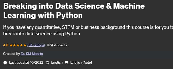 Pictures · Breaking into Data Science & Machine Learning with Python 2022-9