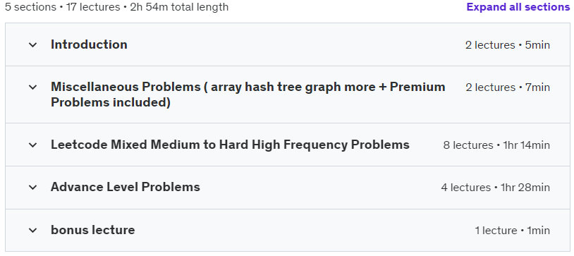 Course topics · LeetCode in Python: Mastering Algorithms and Coding 2022-10