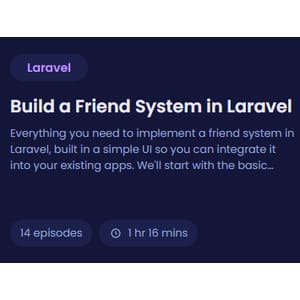 CodeCourse — Build a Friend System in Laravel 2022-4