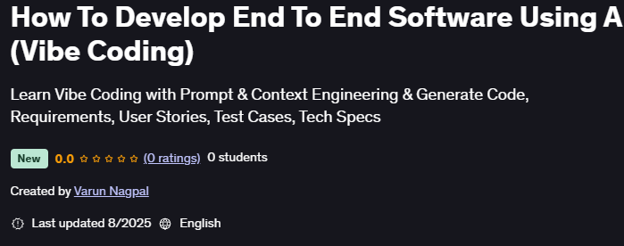 Pictures · How To Develop End To End Software Using AI (Vibe Coding) 2025-8