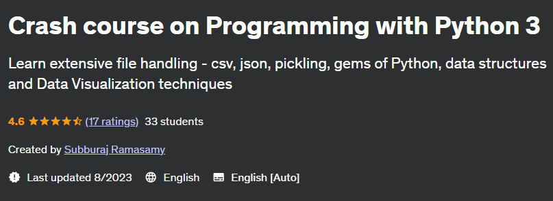 Pictures · Udemy — Crash course on Programming with Python 3 2023-8