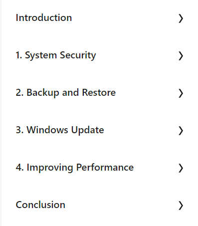 Course topics · LinkedIn — Learning PC Maintenance and Performance: Windows 11 2024-7