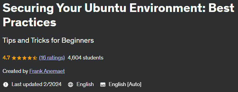 Pictures · Udemy — Securing Your Ubuntu Environment: Best Practices 2024-2