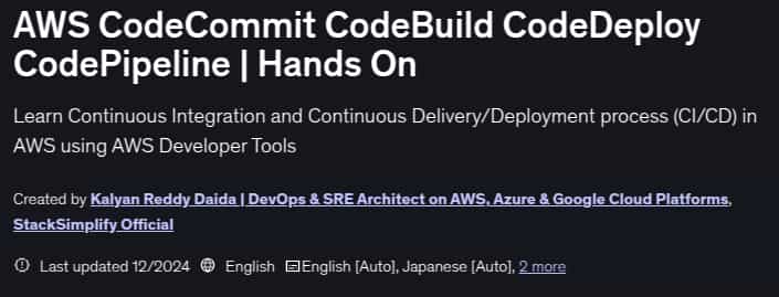 Pictures · AWS CodeCommit CodeBuild CodeDeploy CodePipeline | Hands On 2024-12
