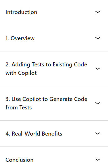 Course topics · LinkedIn — Software Testing Assistance with GitHub Copilot AI 2024-8