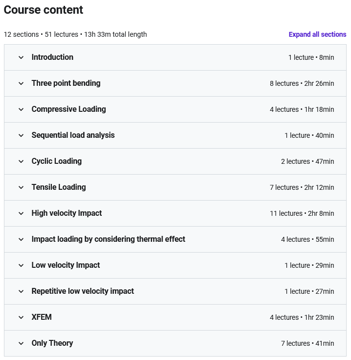 Course topics · Structural Engineering Abaqus Tutorials 2020-8