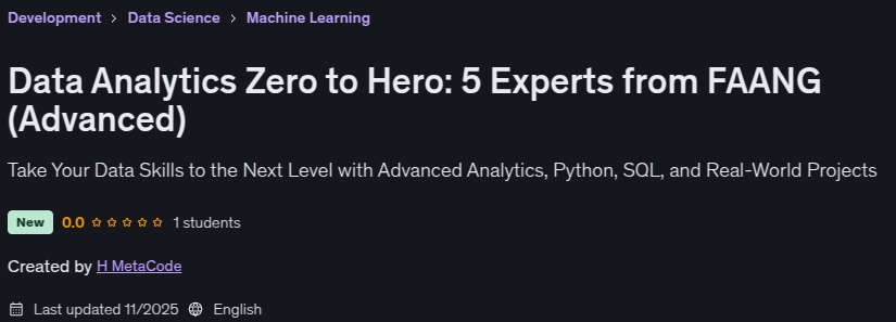 تصاویر · ڈیٹا تجزیہ Zero to Hero: 5 FAANG (Advanced) سے ماہرین 2025-11