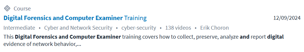 Bilder · CBTNuggets – Digital Forensics und Computer Examiner Online-Training 2025-5