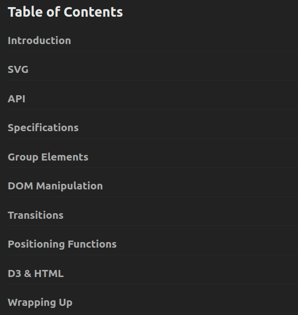 Course topics · Frontend Masters — Introduction to D3.js 2020-9