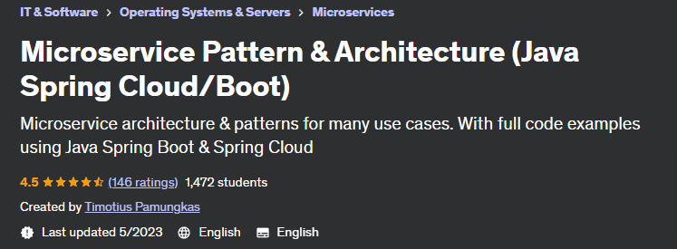 Pictures · Udemy — Microservice Pattern & Architecture (Java Spring Cloud/Boot) 2022-1