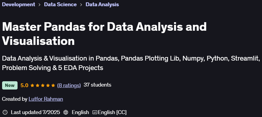 Pictures · Udemy — Master Pandas for Data Analysis and Visualisation 2025-7