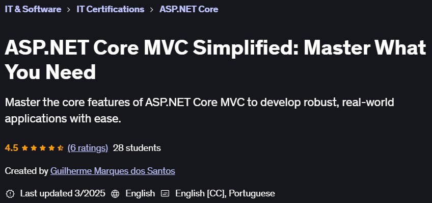Pictures · Udemy — ASP.NET Core MVC Simplified: Master What You Need 2025-3