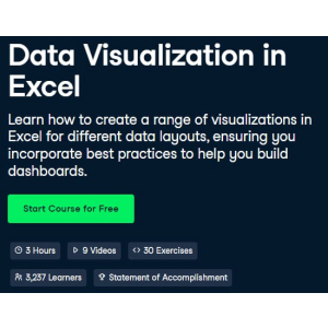 Datacamp — Data Visualization in Excel 2023-11