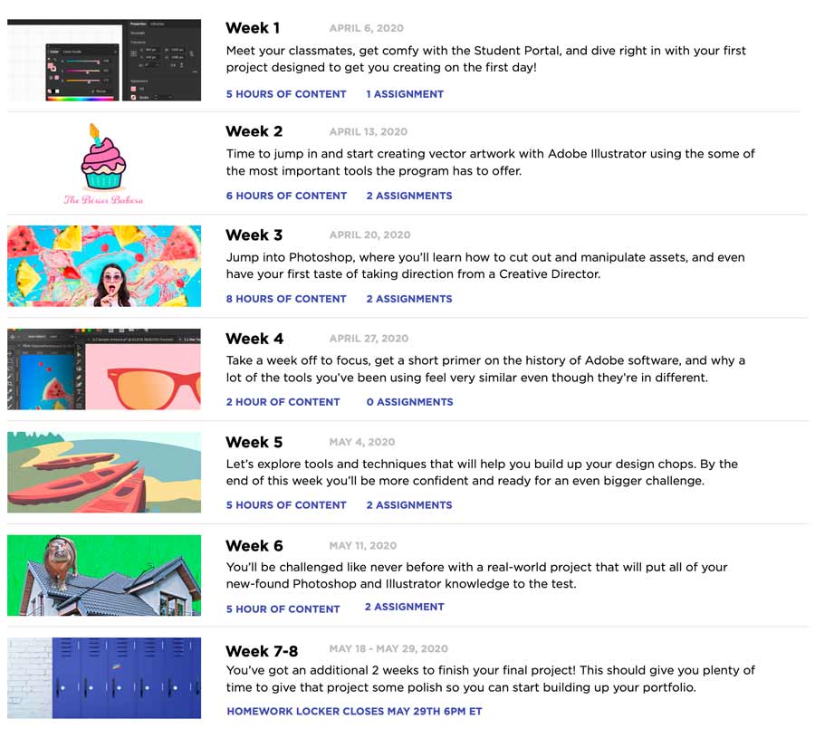 Course topics · School of Motion — Photoshop + Illustrator Unleashed 2021-1