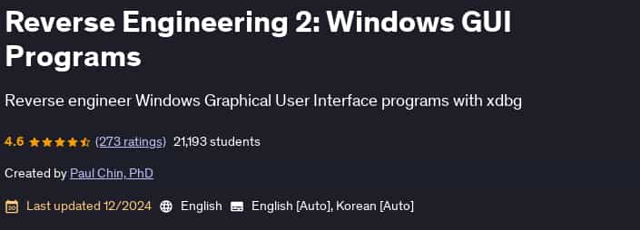 Pictures · Udemy — Reverse Engineering 2: Windows GUI Programs 2024-12