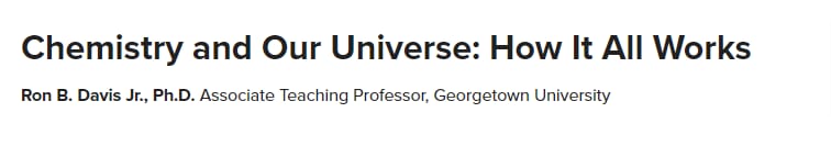 Pictures · Chemistry and Our Universe: How It All Works 2018-9