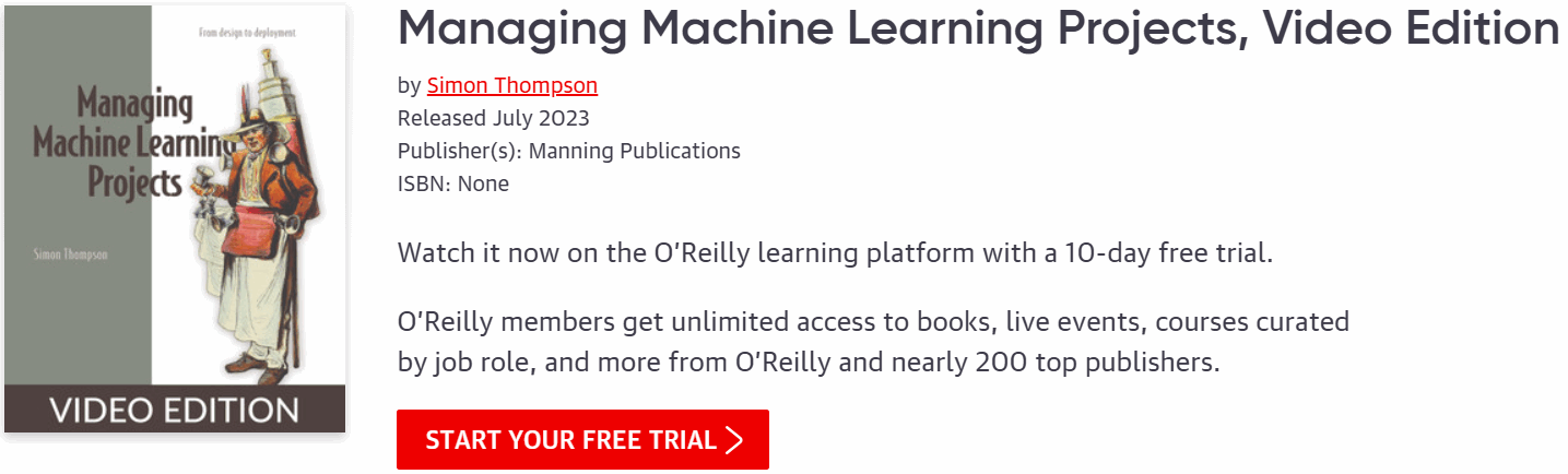 Pictures · Oreilly — Managing Machine Learning Projects, Video Edition 2023-7