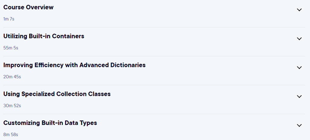 Course topics · Python Collections 2024-3