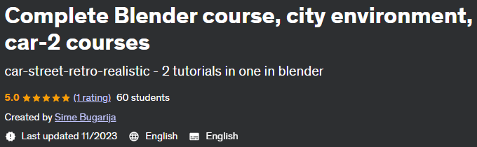 Pictures · Udemy — Complete Blender course, city environment, car-2 courses 2023-10