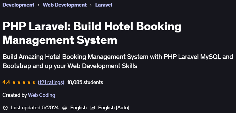 Pictures · Udemy — PHP Laravel: Build Hotel Booking Management System 2024-6