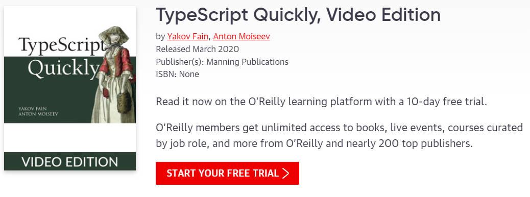 Pictures · Oreilly — TypeScript Quickly, Video Edition 2020-3